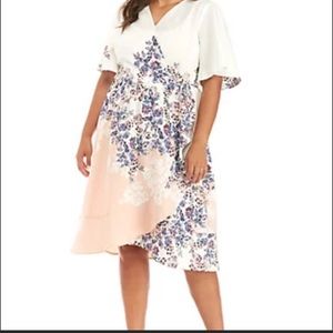 Kaari Blue Curvy Dress - 2X